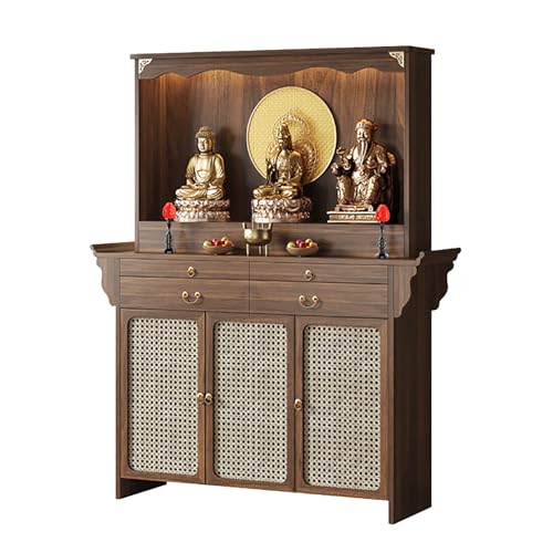 JHDXL Altartisch Zur Meditation, Buddhistischer Spiritueller Meditationstisch, Vertikaler Buddhistischer Nischenschrank,Chinesischer Stil, für Gebete, Weissagung, Anbetung JHDXL Altartisch Zur Meditation, Buddhistischer Spiritueller Meditationstisch, Vertikaler Buddhistischer Nischenschrank,Chinesischer Stil, für Gebete, Weissagung, Anbetung von JHDXL