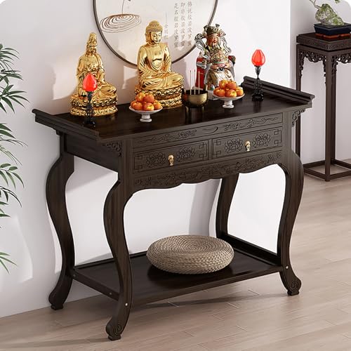 JHDXL Altartisch Zur Meditation, Spiritueller Altartisch aus Bambus mit Schubladen, Buddhistischer Spiritueller Meditationstisch, füR Gebete, Wahrsagung, Anbetung(120 * 33 * 100cm/47.5 * 13 * 39.5in) JHDXL Altartisch Zur Meditation, Spiritueller Altartisch aus Bambus mit Schubladen, Buddhistischer Spiritueller Meditationstisch, füR Gebete, Wahrsagung, Anbetung(120 * 33 * 100cm/47.5 * 13 * 39.5in) von JHDXL