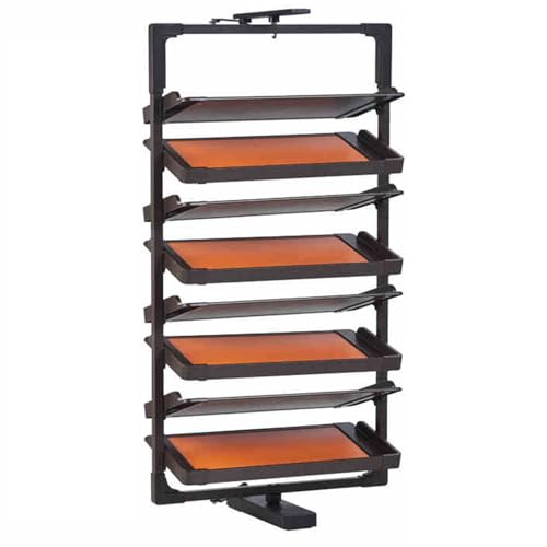 JHDXL Drehbares Schuhregal, Platzsparendes Regal Für Schuhaufbewahrung, 360°Drehbarer Display-Ständer, Multifunktionale Schuhablage Schmal, Schuhständer Vertikal,(Brown,139cm/54.7in) von JHDXL