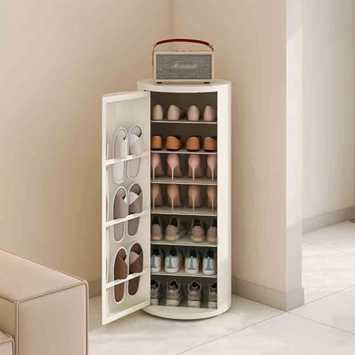 JHDXL Drehbares Schuhschrank, Drehbar, Schuhschrank-Organisation, Platzsparender Mehrzweckschrank, Schuhaufbewahrung, Schuhständer Vertikal, Lagerregal(105cm/41.3in) von JHDXL