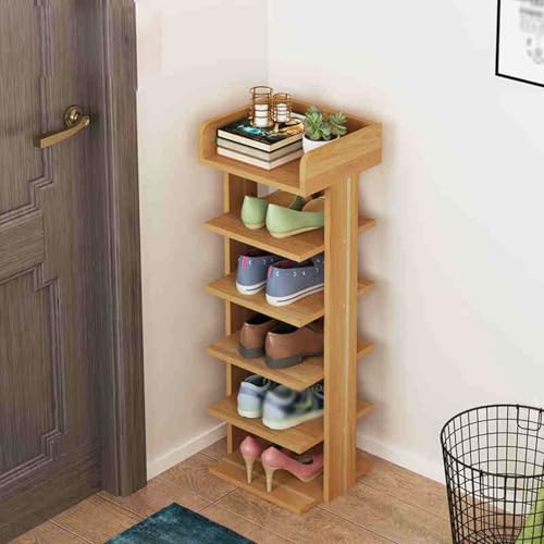 JHDXL Holz Schuhregal-Schuhkarussell Für Flur, Schuhschrank, Organisation Schuhregal Für Garderoben Und Eingangsbereiche, Bücherregal Stehendes Bücherregal Zur(Light Brown,80cm/31.5in) von JHDXL