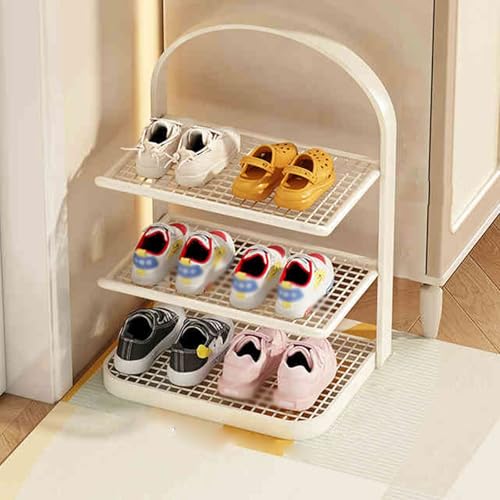 JHDXL Lagerregal, Schuhständer Vertikal, Standregal, Multifunktionales Schuhregal, Schuhorganizer, Organisation Schuhregal Für Garderoben Und Eingangsbereiche(White,29cm/11.4in) von JHDXL