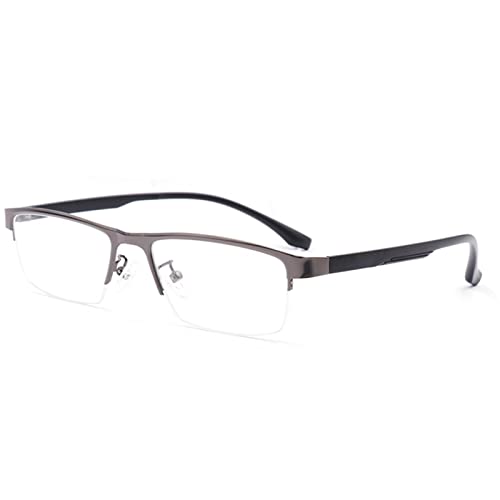 JHDXL Lesebrille Für Damen/Herren, Stilvolle Computer-Lesegeräte Mit Federscharnieren, Brillen Gegen Augenbelastung (Color : Grey, Size : -1.75) von JHDXL