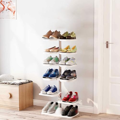 JHDXL Schuhständer Aus Metall, Schuhaufbewahrung, Platzsparender Mehrzweckschrank, Standregal, Lagerregal, Eckregal, Schuhorganizier, Schlafzimmer Und Eingang(91cm/35.8in) von JHDXL