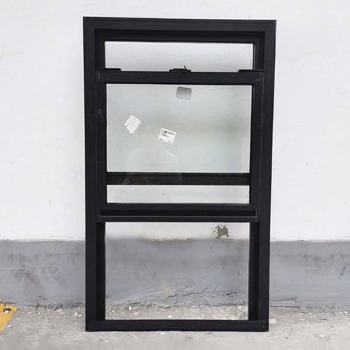 Push-Pull-Schieberahmen, Unterputzmontage Schiebefenster, Esszimmer Mit Schiebefenstern Mit Gehärtetem Glas, für Badezimmer, Schlafzimmer, Wohnzimmer(Black) von JHDXL