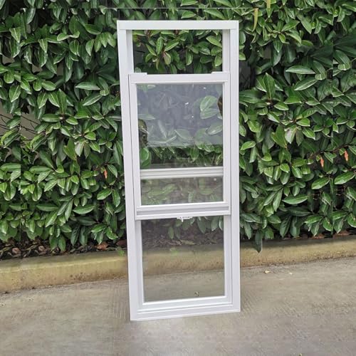Push-Pull-Schieberahmen, Unterputzmontage Schiebefenster, Esszimmer Mit Schiebefenstern Mit Gehärtetem Glas, für Badezimmer, Schlafzimmer, Wohnzimmer(White) von JHDXL