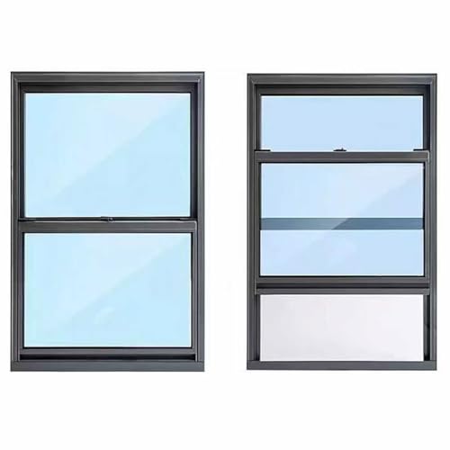 Push-Pull-Schieberahmen, bündige Fenster, Horizontale Schiebefenster Mit Gehärtetem Glas, für Schuppen, Hühnerställe, Garage und Spielhaus(24x38in(61x97cm)) von JHDXL
