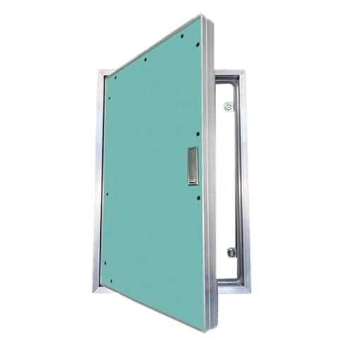 Revisionsklappe Trockenbau – Revisionstür - Wartungsklappe, grün Trockenbau Wartungklappe, Zugangstür aus Stahlblech, Magnetverschluss, für Sicherungskasten(80 * 120cm/31.4 * 47.2iN) von JHDXL