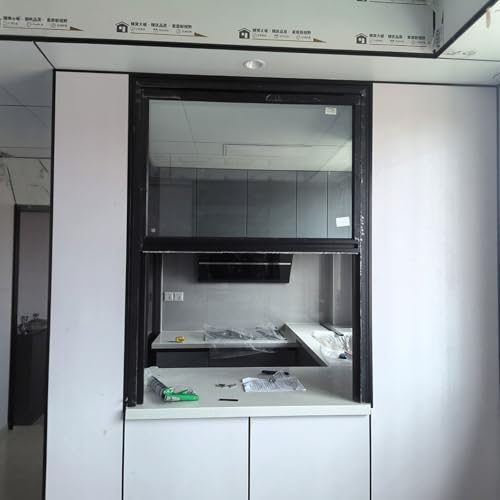 Schiebefenster, Schuppenfenster, Horizontale Schiebefenster Mit Gehärtetem Glas, Mit Griff Aus Aluminium, Mobile Geschäftsschiebefenster für Scheunen Und Garagen(60 * 100cm/23.6 * 39.4in) von JHDXL