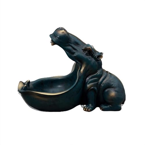 JHIALG Nilpferd Obstteller, Schlüsselschale für Flure, Nilpferd, Süßigkeitenschale, breite Öffnung, Kunstharz, lustige Süßigkeitenschale, multifunktionale dekorative Schale für Fernbedienungen JHIALG Nilpferd Obstteller, Schlüsselschale für Flure, Nilpferd, Süßigkeitenschale, breite Öffnung, Kunstharz, lustige Süßigkeitenschale, multifunktionale dekorative Schale für Fernbedienungen von JHIALG
