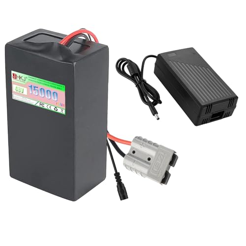 JHKJ 48-Volt-Lithiumbatterie 48 V 20 Ah Lithiumbatterie 48 V 10 Ah 12 Ah 15 Ah Herausnehmbare Batterie 48 V Li-Ionen-Batterie mit Ladegerät 250 W - 1000 W Motoren,48v15ah anderson3 von JHKJ