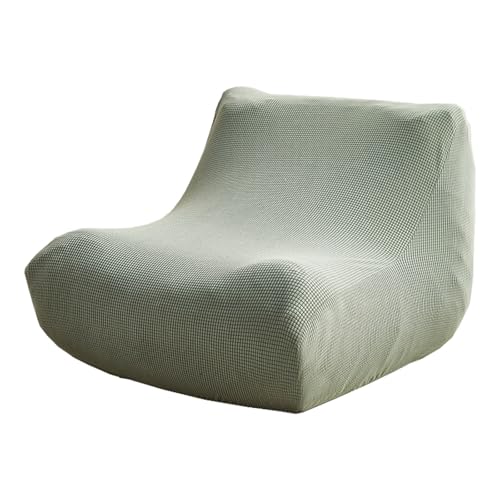 JHLD Lazy Sofabezug 1 Sitzer, Stretch Ohne Armlehnen Sofahusse Sofabezug Mit Elastischem Boden Maschinenwaschbar-grün-1 Sitzer von JHLD