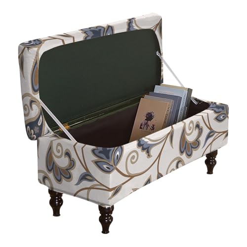 JHLD Stretch Ottomane Schonbezug Rechteckiger, 1 Stück Ottomane Bezug Universal Hockerbezug Gedruckt Hocker Husse Für Fußhocker Waschbar-11-M von JHLD