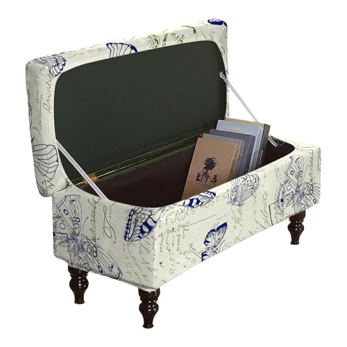 JHLD Stretch Ottomane Schonbezug Rechteckiger, 1 Stück Ottomane Bezug Universal Hockerbezug Gedruckt Hocker Husse Für Fußhocker Waschbar-33-M von JHLD