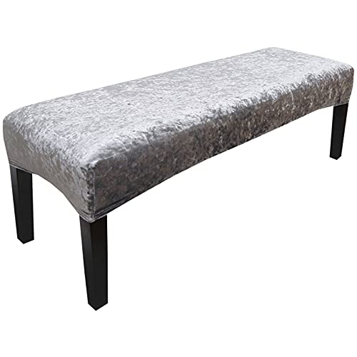 JHLD Stretch Universal-Bezug Für Esszimmer-Bank, Samt Dining Bench Cover Für Esszimmer Elastische Bezug Für Esszimmerstuhl Weiche Stuhlhussen Abnehmbare Waschbar Für Wohnzimmer-grau-Groß JHLD Stretch Universal-Bezug Für Esszimmer-Bank, Samt Dining Bench Cover Für Esszimmer Elastische Bezug Für Esszimmerstuhl Weiche Stuhlhussen Abnehmbare Waschbar Für Wohnzimmer-grau-Groß von JHLD
