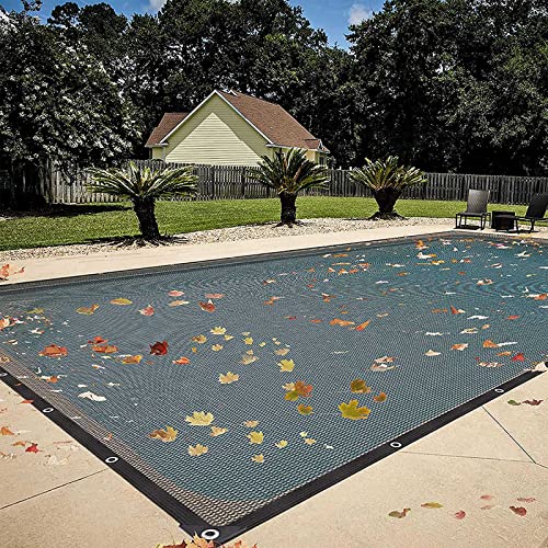 Leaf Net Cover Above - Winter Pool Cover for In Ground Swimming Pools - Screen Cover Rectangle Mesh Pool Covers Pool Cover to Keep Leaves Ou von JHLP