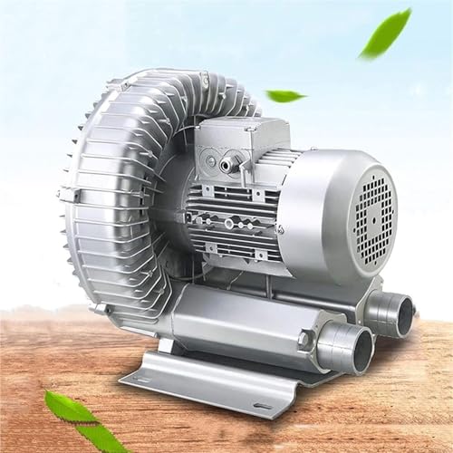 Einphasiger Hochdruck-Wirbelringverdichter 110V/220V 120W-1500W Regenerativer Seitenkanalverdichter Industrielle Vakuumpumpe for Saugen von Luft(180W,110V) von JHOMHF