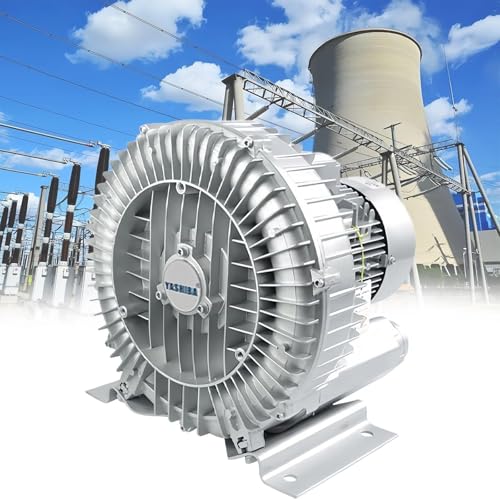 Einphasiges regeneratives Gebläse 180–1500W ölfrei geräuscharm industrielle Wirbelluftpumpe for Blasen Saugen for Belüftungsverpackungs und Automatisierungssysteme(1.1kw/1.5hp) von JHOMHF