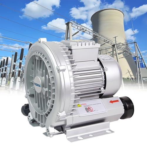Einphasiges regeneratives Gebläse 180–1500W ölfrei geräuscharm industrielle Wirbelluftpumpe for Blasen Saugen for Belüftungsverpackungs und Automatisierungssysteme(250w/0.35hp) von JHOMHF