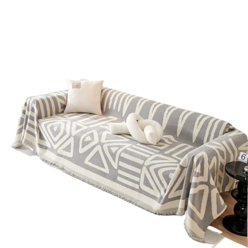 JHOMHF L förmiger Ecksofabezug waschbarer weicher atmungsaktiver Couch Schonbezug haustierfreundliche universelle Passform dehnbarer Möbelschutz for alle Jahreszeiten(Grey,180 * 420cm) von JHOMHF
