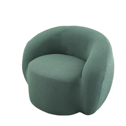 JHOMHF Stretch Bezug for Drehstühle moderner Schonbezug for Akzentstühle Mid Century Sofas waschbarer gebogener Couchschutz for Clubsessel(Matcha,Chair) von JHOMHF