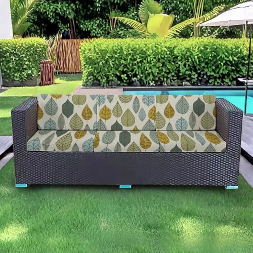 JHOMHF Stretch Couchkissenbezüge for Männer und Frauen weiche Sofasitz Schonbezüge mit bedruckten Streifen Möbelschutz for Anbausofas(Color13,S-1PCS) von JHOMHF