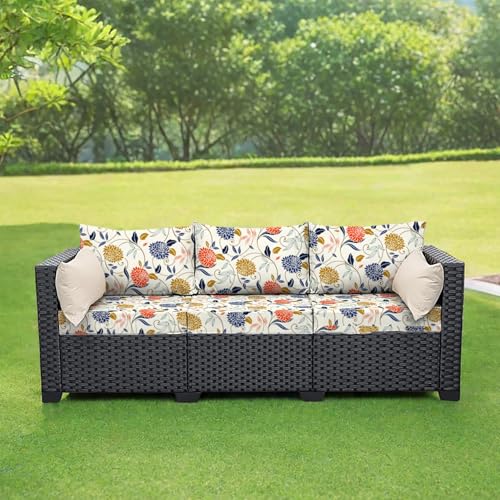 JHOMHF Stretch Couchkissenbezüge for Männer und Frauen weiche Sofasitz Schonbezüge mit bedruckten Streifen Möbelschutz for Anbausofas(Color16,S-1PCS) von JHOMHF