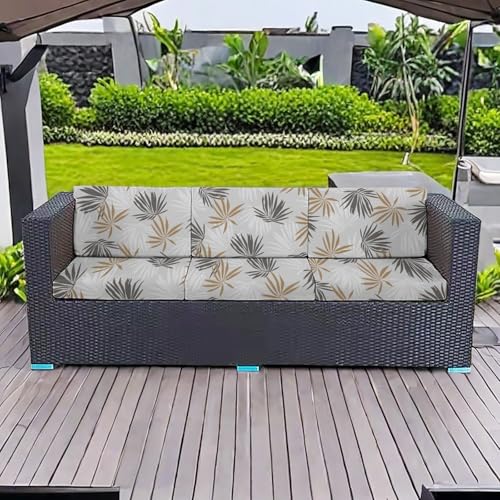 JHOMHF Stretch Couchkissenbezüge for Männer und Frauen weiche Sofasitz Schonbezüge mit bedruckten Streifen Möbelschutz for Anbausofas(Color9,M-1PCS) von JHOMHF