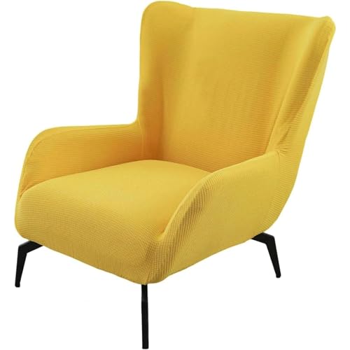JHOMHF Stretch Sesselbezug for Ohrensessel Mid Century Modern Akzent Sesselbezug for Schreibtischstühle mit hoher Rückenlehne Wohnzimmerstühle elastischer Möbelschutz(ColorA,1 Pack) von JHOMHF