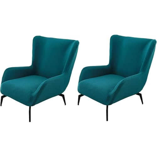 JHOMHF Stretch Sesselbezug for Ohrensessel Mid Century Modern Akzent Sesselbezug for Schreibtischstühle mit hoher Rückenlehne Wohnzimmerstühle elastischer Möbelschutz(ColorC,2 Pack) von JHOMHF