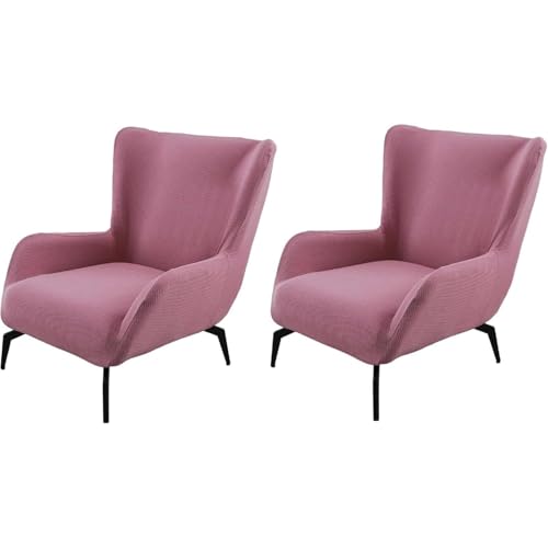 JHOMHF Stretch Sesselbezug for Ohrensessel Mid Century Modern Akzent Sesselbezug for Schreibtischstühle mit hoher Rückenlehne Wohnzimmerstühle elastischer Möbelschutz(ColorF,2 Pack) von JHOMHF