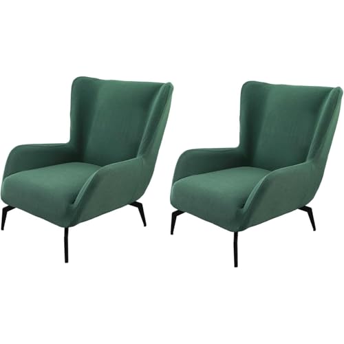 JHOMHF Stretch Sesselbezug for Ohrensessel Mid Century Modern Akzent Sesselbezug for Schreibtischstühle mit hoher Rückenlehne Wohnzimmerstühle elastischer Möbelschutz(ColorG,2 Pack) von JHOMHF