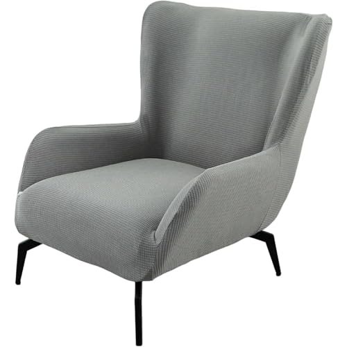 JHOMHF Stretch Sesselbezug for Ohrensessel Mid Century Modern Akzent Sesselbezug for Schreibtischstühle mit hoher Rückenlehne Wohnzimmerstühle elastischer Möbelschutz(ColorK,1 Pack) von JHOMHF
