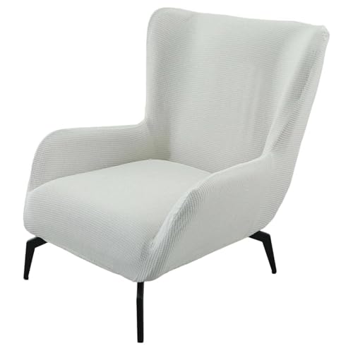 JHOMHF Stretch Sesselbezug for Ohrensessel Mid Century Modern Akzent Sesselbezug for Schreibtischstühle mit hoher Rückenlehne Wohnzimmerstühle elastischer Möbelschutz(ColorO,1 Pack) von JHOMHF