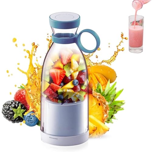 Tragbarer Entsafter-Mixer Mit USB-Schnellladefunktion For Frischen Saft For Shakes Und Smoothies Mit 14,2-oz-Reisebecher Und Deckel(Purple) von JHOMHF