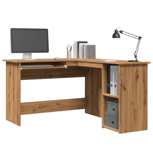 Eckschreibtisch, Gaming-Tisch Desk Schreibtische Computertisch Arbeitsplatz Bürotisch Geeignet für Wohnzimmer Spielzimmer Büro Arbeitszimmer Artisan-Eiche 120x140x75 cm Holzwerkstoff Eckschreibtisch, Gaming-Tisch Desk Schreibtische Computertisch Arbeitsplatz Bürotisch Geeignet für Wohnzimmer Spielzimmer Büro Arbeitszimmer Artisan-Eiche 120x140x75 cm Holzwerkstoff von JHQHSM