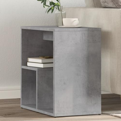 JHQHSM Beistelltisch, Kaffeetisch Konsolentisch Couchtisch Teetisch Sofatisch Side Table Balkontisch Geeignet für Schlafzimmer Wohnzimmer Büro Flur e 2 STK. Betongrau 50x30x50 cm Holzwerkstoff von JHQHSM
