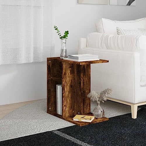 JHQHSM Beistelltisch, Kaffeetisch Konsolentisch Couchtisch Wohnzimmertisch Sofatisch Side Table Teetisch Geeignet für Flur Wohnzimmer Schlafzimmer Büro Räuchereiche 50x30x50 cm Holzwerkstoff JHQHSM Beistelltisch, Kaffeetisch Konsolentisch Couchtisch Wohnzimmertisch Sofatisch Side Table Teetisch Geeignet für Flur Wohnzimmer Schlafzimmer Büro Räuchereiche 50x30x50 cm Holzwerkstoff von JHQHSM