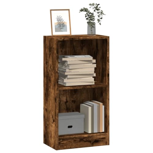 JHQHSM Bücherregal, Bookcase Bücherschrank Lagerregal Aufbewahrungregal Geeignet für Schlafzimmer Arbeitszimmer Büro Flur Räuchereiche 40x24x76 cm Holzwerkstoff von JHQHSM