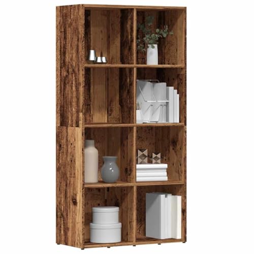 JHQHSM Bücherregal, Bücherschrank Aufbewahrungregal Lagerregal Bookcase Sideboard Bookshelf Regal Geeignet für Büro Flur Schlafzimmer Arbeitszimmer Altholz-Optik 66x30x130 cm Holzwerkstoff JHQHSM Bücherregal, Bücherschrank Aufbewahrungregal Lagerregal Bookcase Sideboard Bookshelf Regal Geeignet für Büro Flur Schlafzimmer Arbeitszimmer Altholz-Optik 66x30x130 cm Holzwerkstoff von JHQHSM