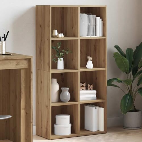 JHQHSM Bücherregal, Bücherschrank Aufbewahrungregal Lagerregal Bookcase Sideboard Bookshelf Regal Geeignet für Büro Flur Schlafzimmer Arbeitszimmer Artisan-Eiche 66x30x130 cm Holzwerkstoff JHQHSM Bücherregal, Bücherschrank Aufbewahrungregal Lagerregal Bookcase Sideboard Bookshelf Regal Geeignet für Büro Flur Schlafzimmer Arbeitszimmer Artisan-Eiche 66x30x130 cm Holzwerkstoff von JHQHSM