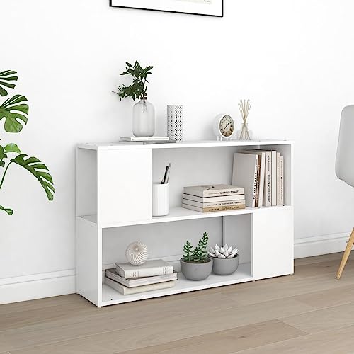 JHQHSM Bücherregal, Bücherschrank Bookcase Aufbewahrungregal Lagerregal Bookshelf Regal Geeignet für Arbeitszimmer Flur Büro Schlafzimmer Weiß 100x24x63 cm Holzwerkstoff JHQHSM Bücherregal, Bücherschrank Bookcase Aufbewahrungregal Lagerregal Bookshelf Regal Geeignet für Arbeitszimmer Flur Büro Schlafzimmer Weiß 100x24x63 cm Holzwerkstoff von JHQHSM