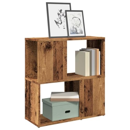 JHQHSM Bücherregal, Regal Bookcase Regale Lagerregal Aufbewahrungregal Bücherschrank Bookshelf Geeignet für Arbeitszimmer Büro Flur Schlafzimmer Altholz-Optik 60x24x63 cm Holzwerkstoff JHQHSM Bücherregal, Regal Bookcase Regale Lagerregal Aufbewahrungregal Bücherschrank Bookshelf Geeignet für Arbeitszimmer Büro Flur Schlafzimmer Altholz-Optik 60x24x63 cm Holzwerkstoff von JHQHSM