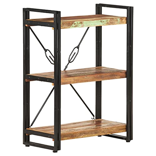 JHQHSM Bücherregal 3 Fächer, Bücherschrank Bookcase Aufbewahrungregal Lagerregal Regal Regale Bookshelf Geeignet für Arbeitszimmer Schlafzimmer Flur Büro 60x30x80 cm Altholz Massiv JHQHSM Bücherregal 3 Fächer, Bücherschrank Bookcase Aufbewahrungregal Lagerregal Regal Regale Bookshelf Geeignet für Arbeitszimmer Schlafzimmer Flur Büro 60x30x80 cm Altholz Massiv von JHQHSM