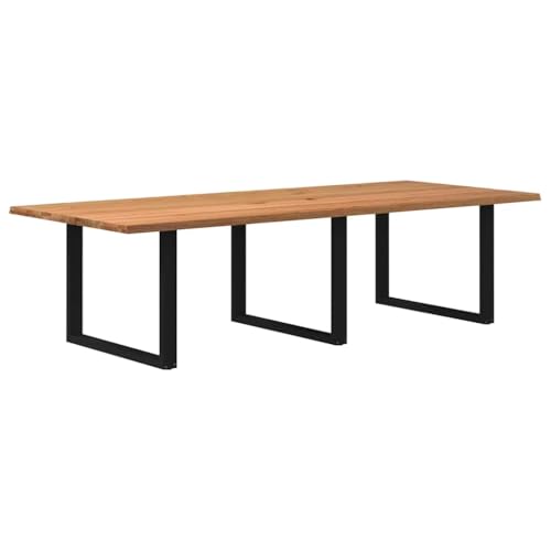 JHQHSM Esstisch, Esszimmertische Küchentisch Tisch Esszimmertisch Loungetisch Restauranttisch Geeignet für Restaurant Clubs Esszimmer Küche Hellbraun 280x120x74 cm Massivholz Eiche Rechteckig von JHQHSM