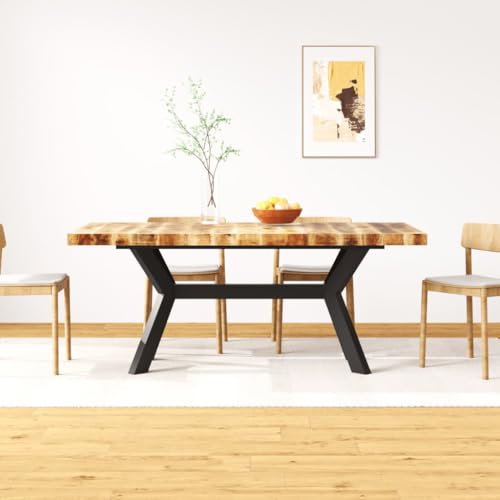JHQHSM Esstisch, Esszimmertische Tisch Esszimmertisch Küchentisch Dining Table Loungetisch Bartisch Geeignet für Restaurant Hotels Küche Esszimmer Massivholz Mango und Stahlgestell 180 cm JHQHSM Esstisch, Esszimmertische Tisch Esszimmertisch Küchentisch Dining Table Loungetisch Bartisch Geeignet für Restaurant Hotels Küche Esszimmer Massivholz Mango und Stahlgestell 180 cm von JHQHSM