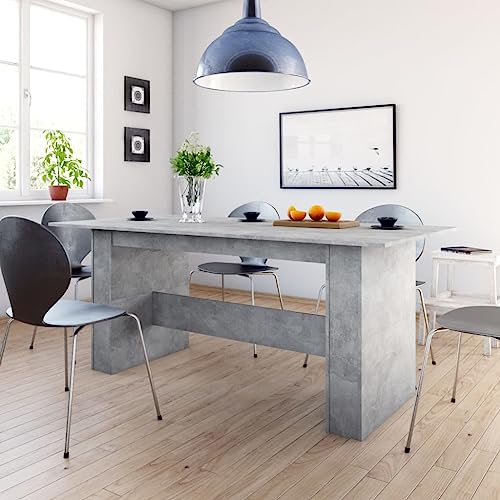 JHQHSM Esstisch, Tisch Esszimmertische Esszimmertisch Küchentisch Tresentisch Restauranttisch Bistrotisch Geeignet für Küche Esszimmer Hotels Restaurant Betongrau 180x90x76 cm Holzwerkstoff JHQHSM Esstisch, Tisch Esszimmertische Esszimmertisch Küchentisch Tresentisch Restauranttisch Bistrotisch Geeignet für Küche Esszimmer Hotels Restaurant Betongrau 180x90x76 cm Holzwerkstoff von JHQHSM