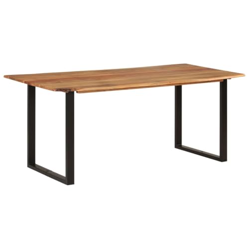 JHQHSM Esstisch, Tisch Esszimmertische Küchentisch Esszimmertisch Dining Table Loungetisch Restauranttisch Geeignet für Esszimmer Restaurant Hotels Küche 180×90×76 cm Massivholz Akazie von JHQHSM