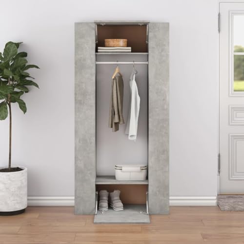 JHQHSM Flurschränke 2 STK. Schrank Schuhschrank Garderobenschrank Flurgarderobe Gaderobenschränke Flur Flurgarderoben Geeignet für Wohnzimmer Flur Eingangsbereich Büro Betongrau Holzwerkstoff JHQHSM Flurschränke 2 STK. Schrank Schuhschrank Garderobenschrank Flurgarderobe Gaderobenschränke Flur Flurgarderoben Geeignet für Wohnzimmer Flur Eingangsbereich Büro Betongrau Holzwerkstoff von JHQHSM