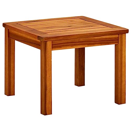 JHQHSM Garten-Couchtisch, Gartenmöbel Outdoor Tisch Balkontisch Gartentisch Terrassentisch Outdoor Esstisch Geeignet für Bistro Garten Balkon Terrasse 45x45x36 cm Massivholz Akazie von JHQHSM